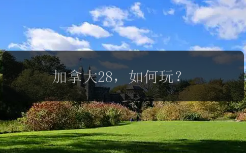 加拿大28，如何玩？