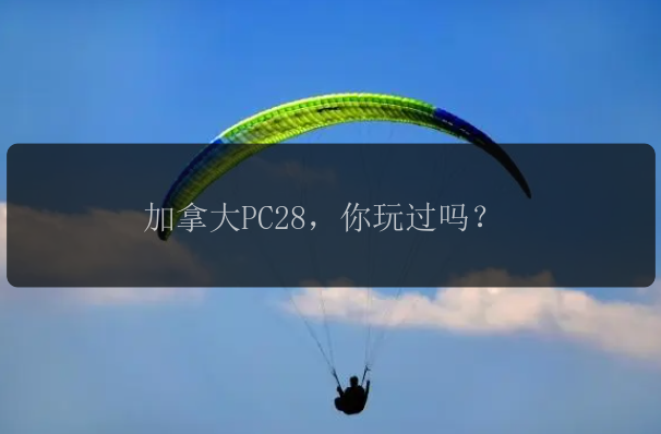 加拿大PC28，你玩过吗？